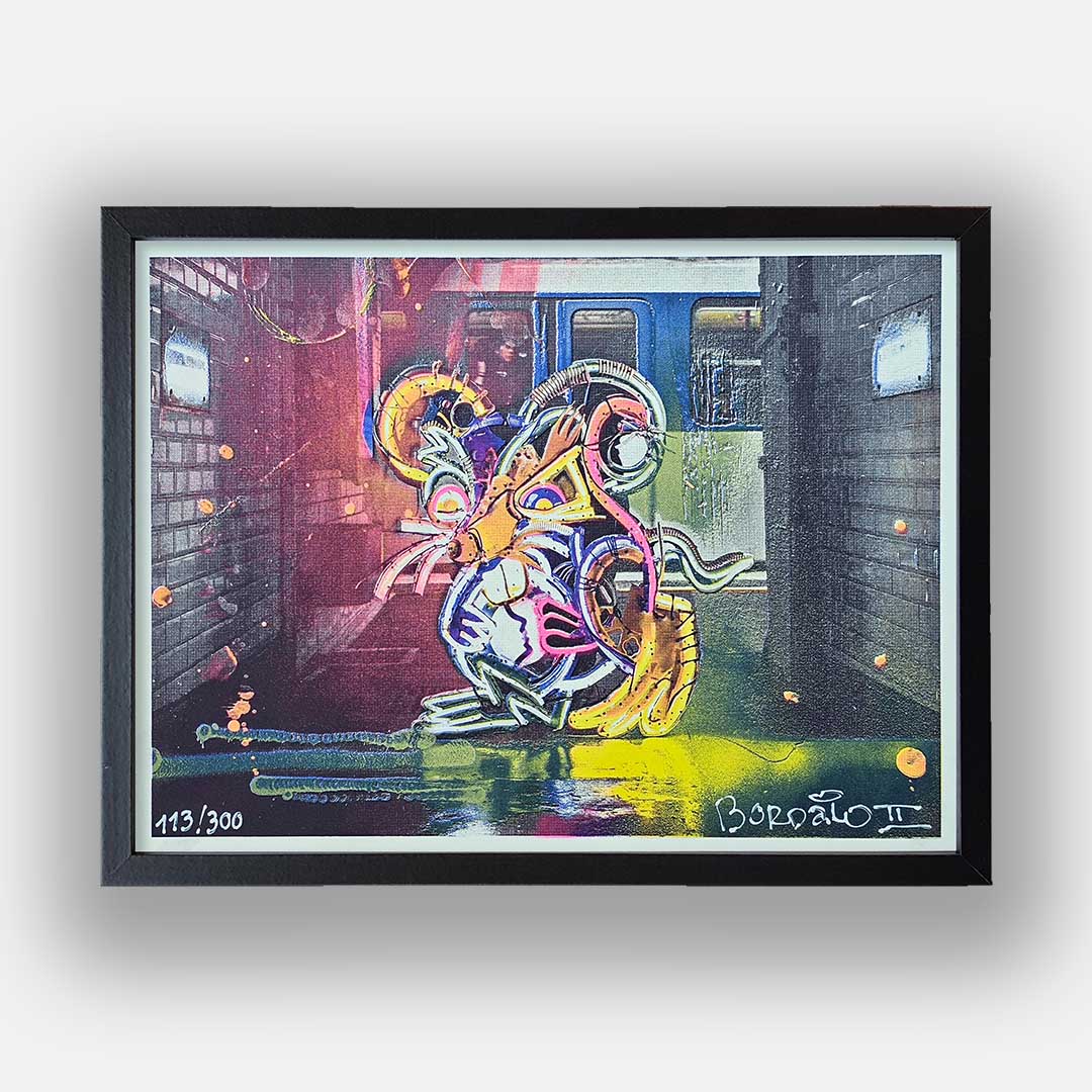 Bordalo II - Print Lighted Rat